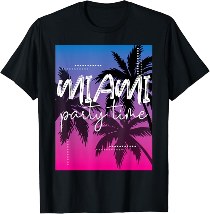 Cool Miami Beach Tee shirts, I Love Miami Florida, Miami TShirt Amazon.co.uk Clothing